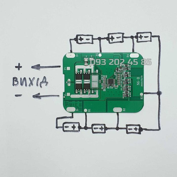 Плата BMS 6S li-ion 3.7V для повербанків WPD-101 та самостійної збірки