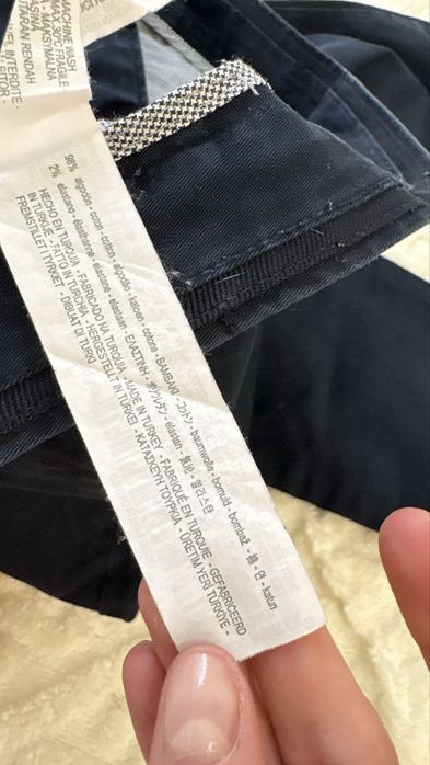 Штани чіноси zara man розмір s темно-сині