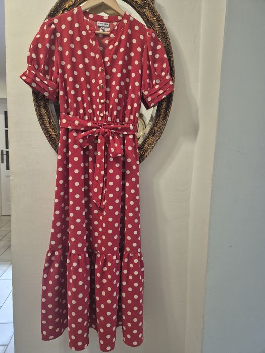 Kate Lily sukienka w  grochy czerwona M
