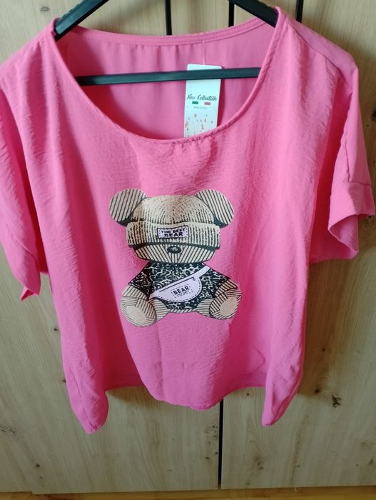 Bluzeczka wiskoza z Misiem