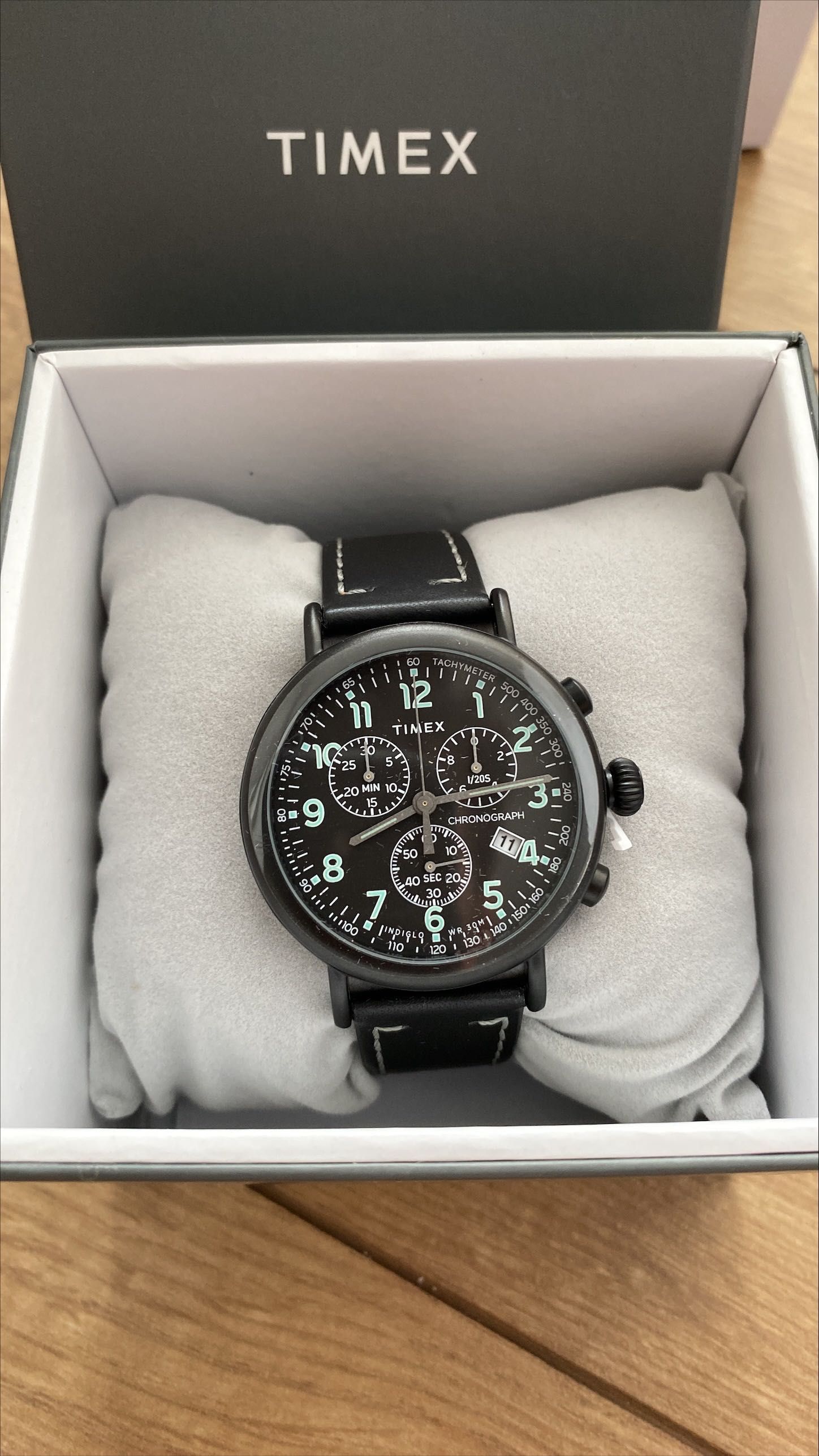 Nowy Zegarek Timex TW2T21200 m ski TW2T21200BS czarny chronograf