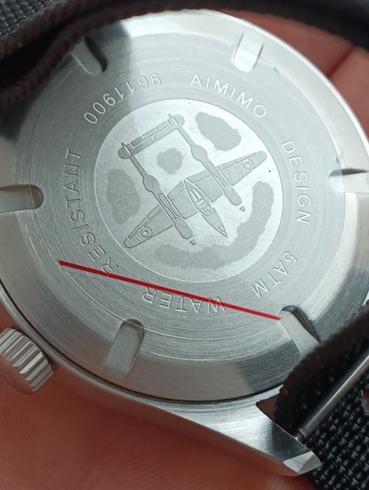 Вінтажний годинник Pilot Aimimo 40 мм WR50m Seiko VH31 військовий