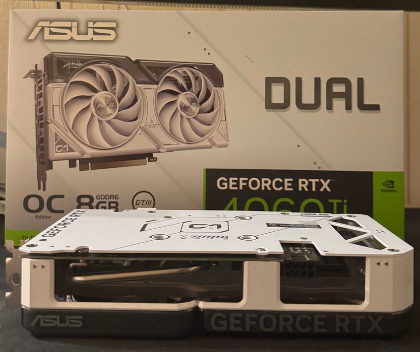 Відеокарта ASUS GeForce RTX 4060 Ti Dual White OC Edition 8GB GDDR6