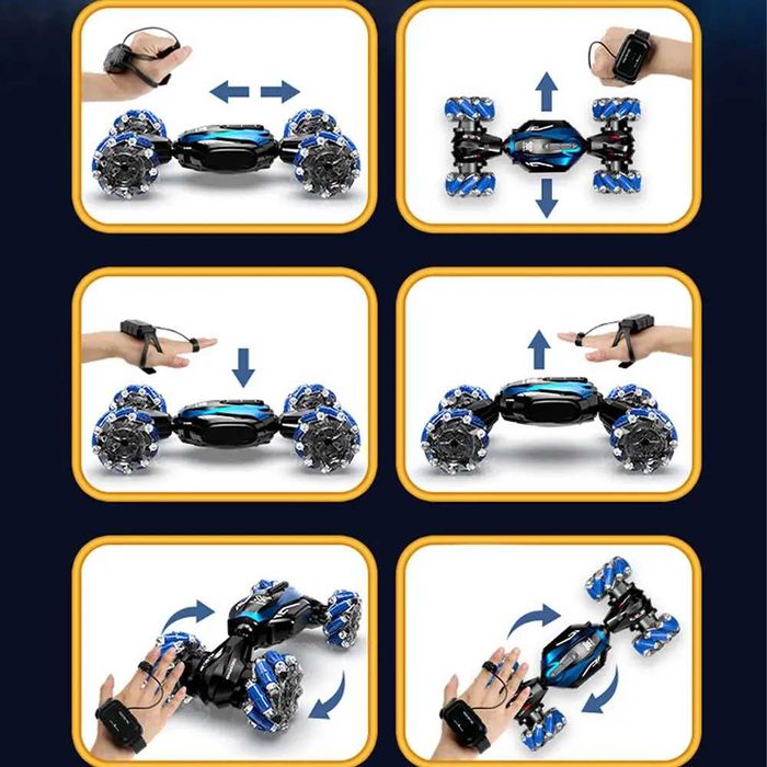 Машинка перевертень на радіокеруванні з пультом і браслетом Car NC02A