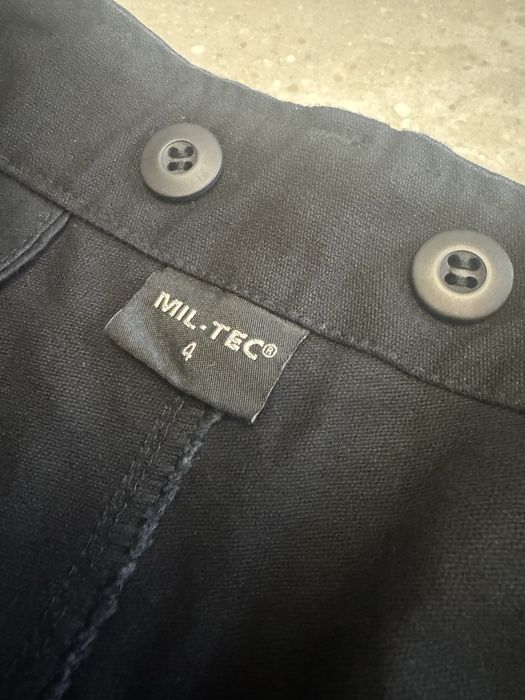 Mil-Tec – męskie spodnie cargo / bojówki militarne czarne L/XL bawełna jak nowe