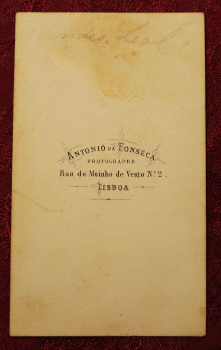 José da Silva MENDES LEAL, escritor, CDV António da Fonseca