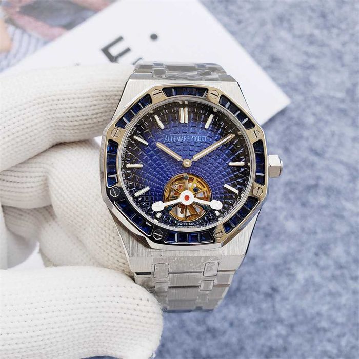 Годинник автоматичний Audemars Royal Oak Foam Tourbillion blue