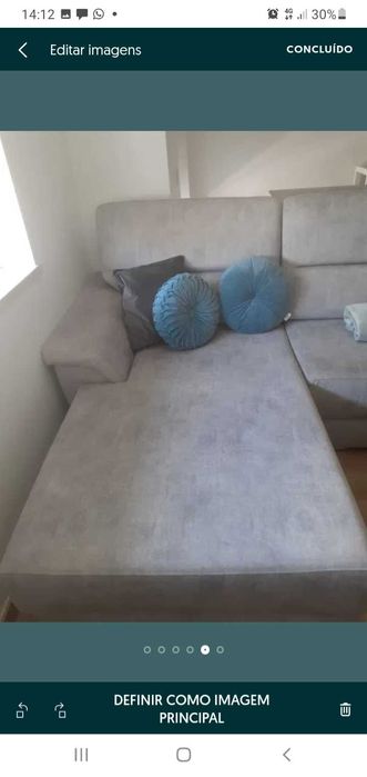 Sofa chaise longue como novo