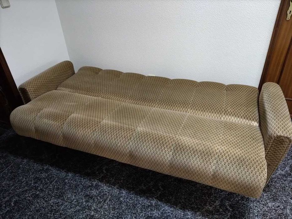 Conjunto de 3 sofás com cama tipo ortopédica
