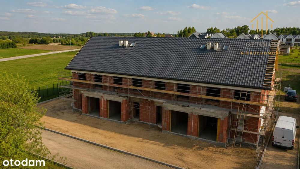 Dom z garażem Różnowo, fotowoltaika i pompa ciepła
