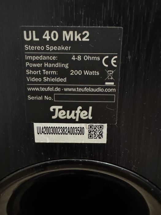 Glosniki Teufel Ultima 40 Mk2, wzmacniacz, winimini