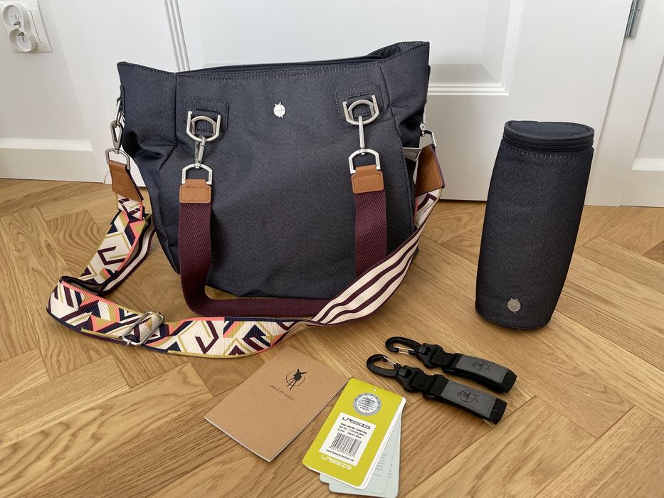 Torba Lässig dla mamy do wózka grafitowa