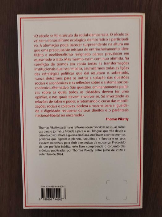 Thomas Piketty - Pelo Socialismo Ecológico (Novo-portes grátis)