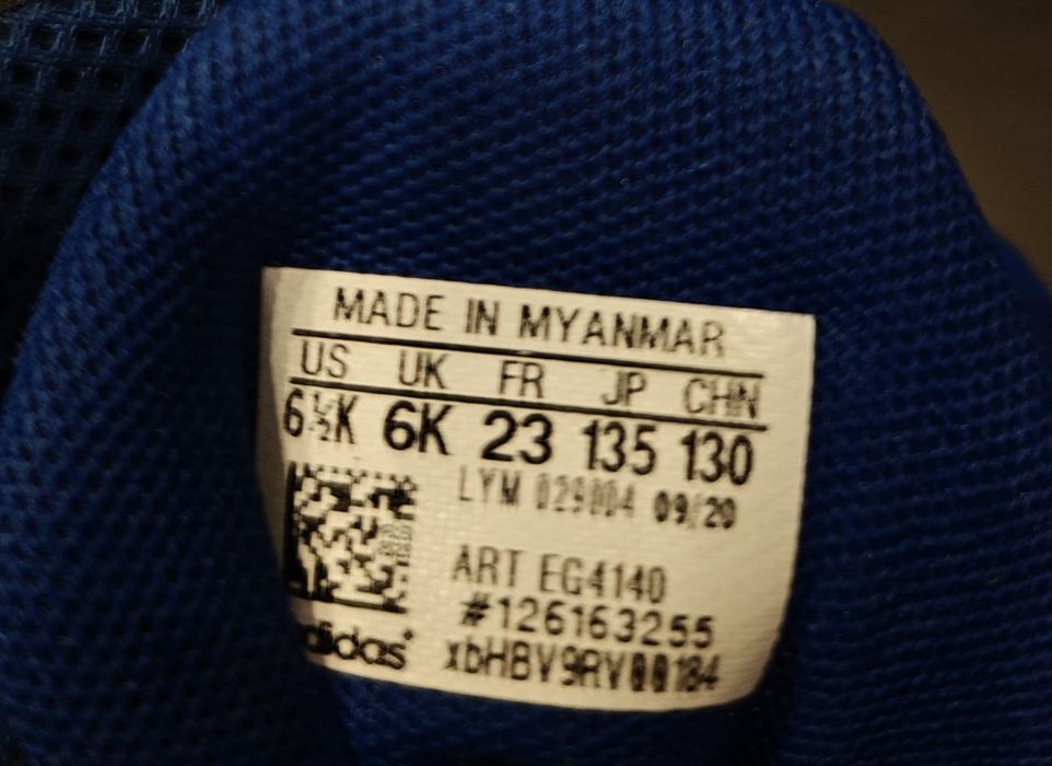 Buty dziecięce adidas 23 do biegania Tensaur Run EG4140 Niebieski