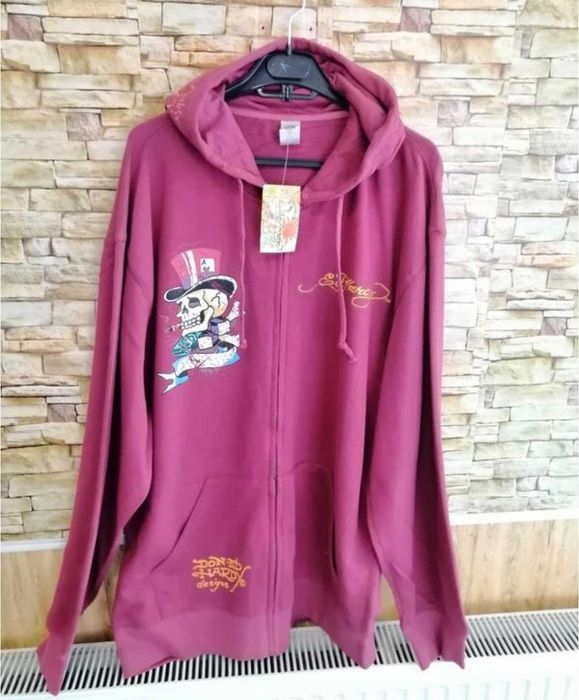 bluza z kapturem Ed Hardy, raglan