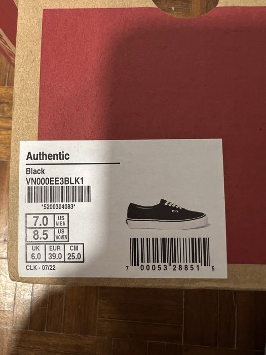 Ténis Vans pretos 39