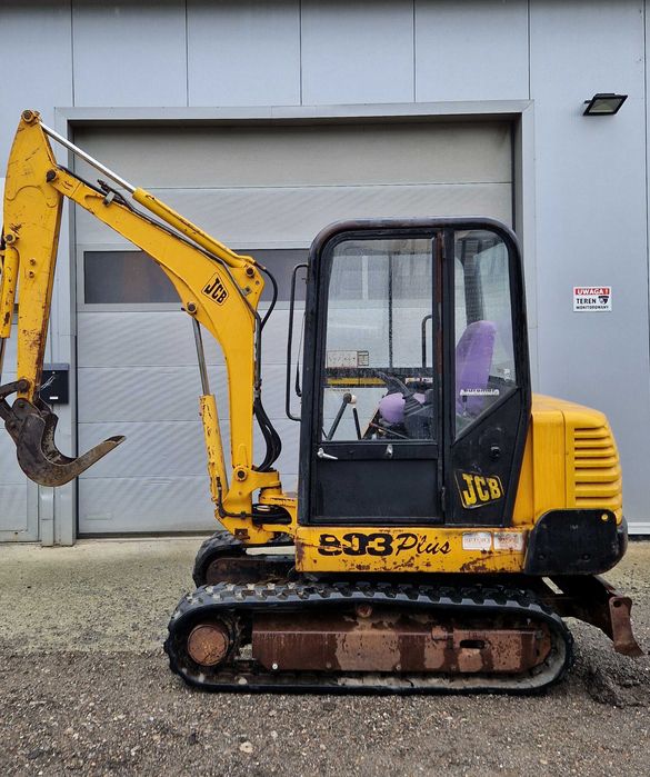 Minikoparka gąsienicowa JCB 803 plus mini koparka obrotowa