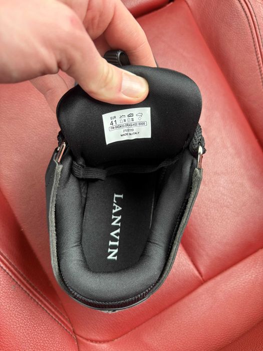 (ОПЛАТА ПІСЛЯ ОГЛЯДУ)Lanvin Curb Sneakers Black Менш Дуті