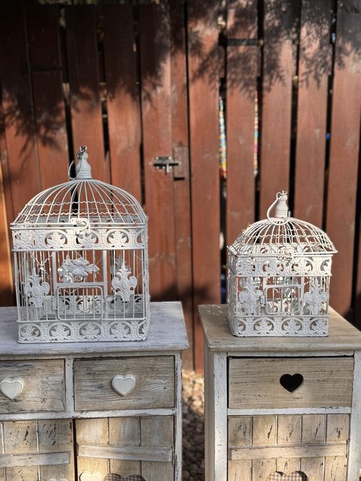 Klatki ozdobne białe