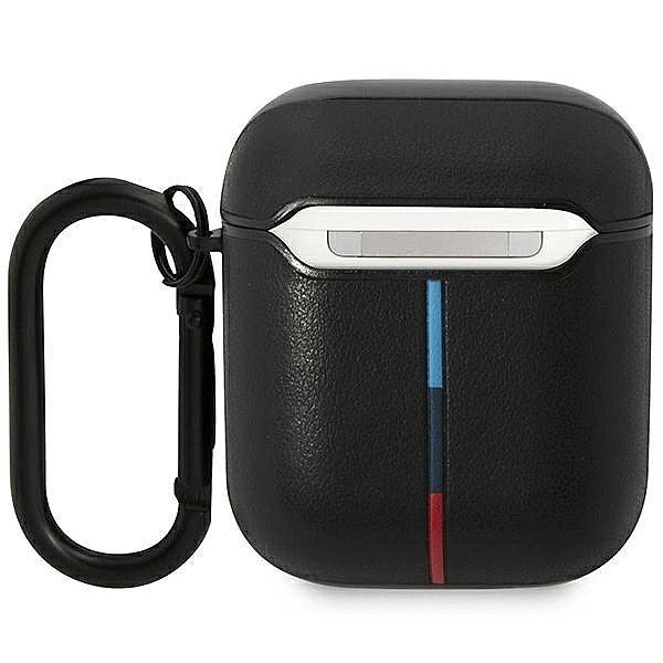 Etui BMW Leather Curved Line na AirPods 1/2 - czarne