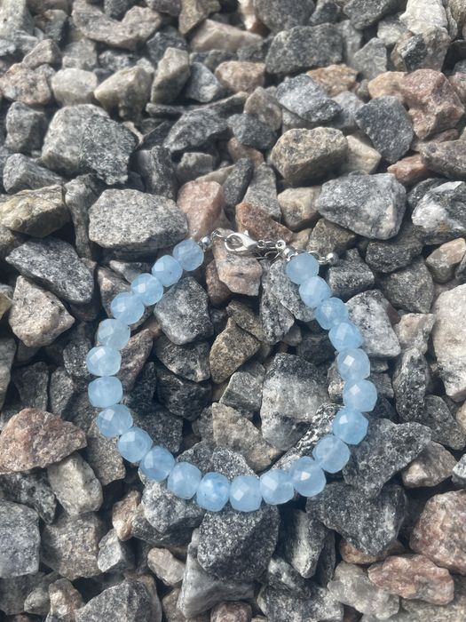 Браслет с аквамарина