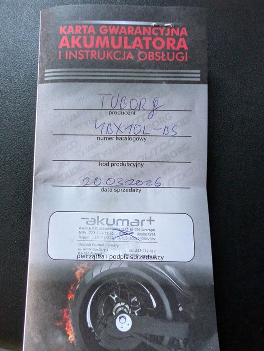 ANowy akumulator do motocykla,quada,itp. 12v