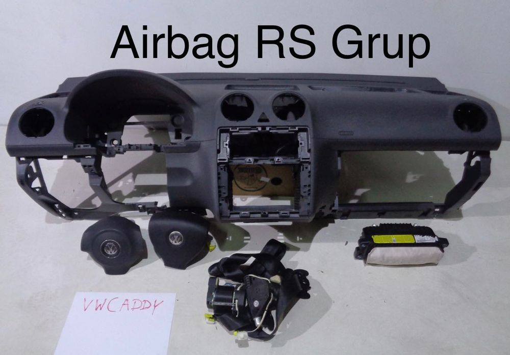 Kit de airbags, tablier e cintos de segurança para VW Caddy