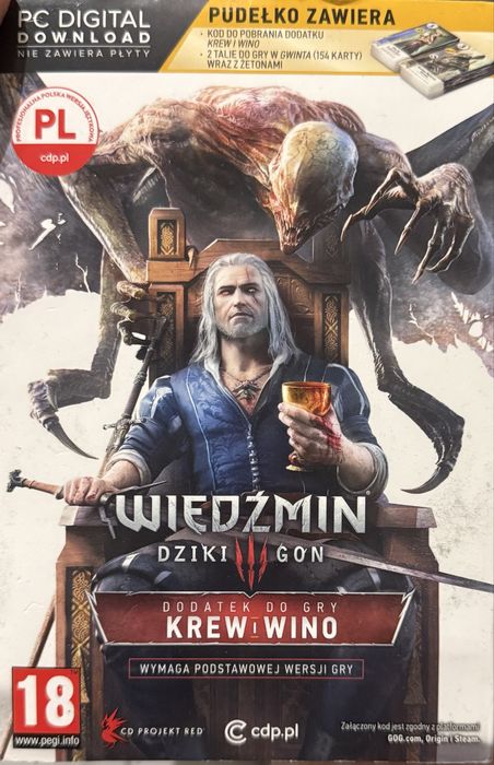 Karty gwint krew i wino