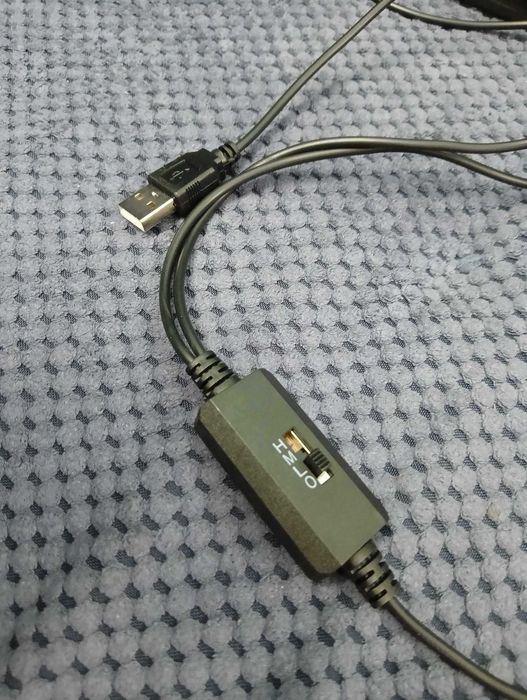 ELUTENG Wentylator USB 120 mm 5 V 3 regulowane prędkości