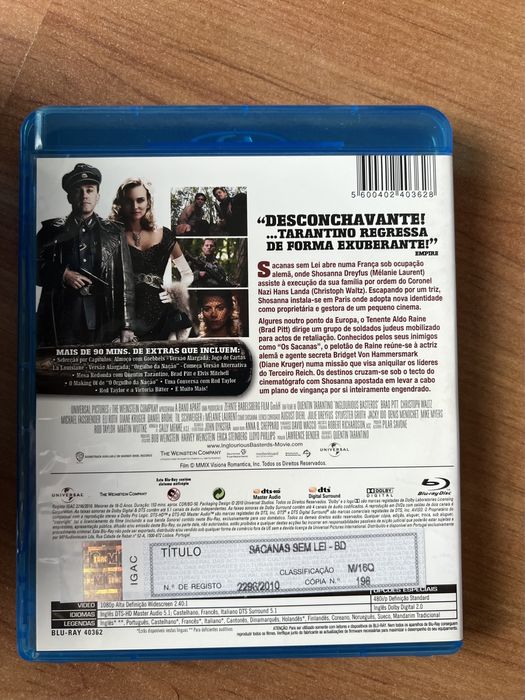 Sacanas sem Lei Blu-ray com legendas Português