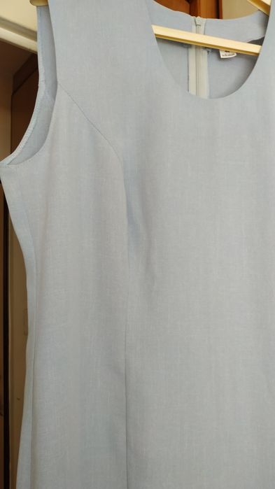 Nowa, błękitna długa sukienka wizytowa rozm 44