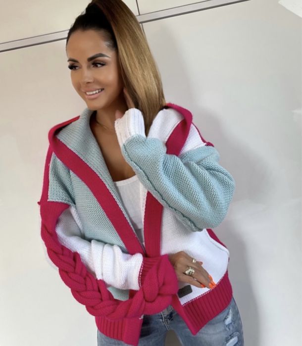 Sweter Kardigan od Sempre by Poland Uni