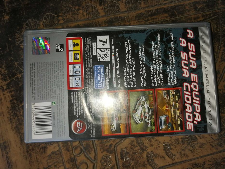 jogo , need for speed carbon - psp