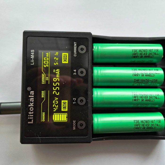 18650 аккумулятор высокотоковый Samsung INR18650-25R 2500mah/20A/12mO