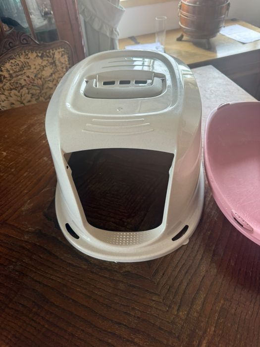 Caixa de Areia Fechada para Gato com Filtro