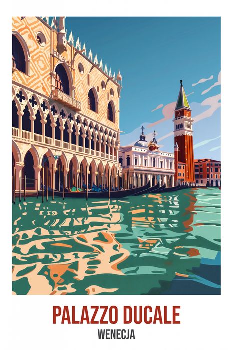 Plakat 30x45cm Palazzo Ducale