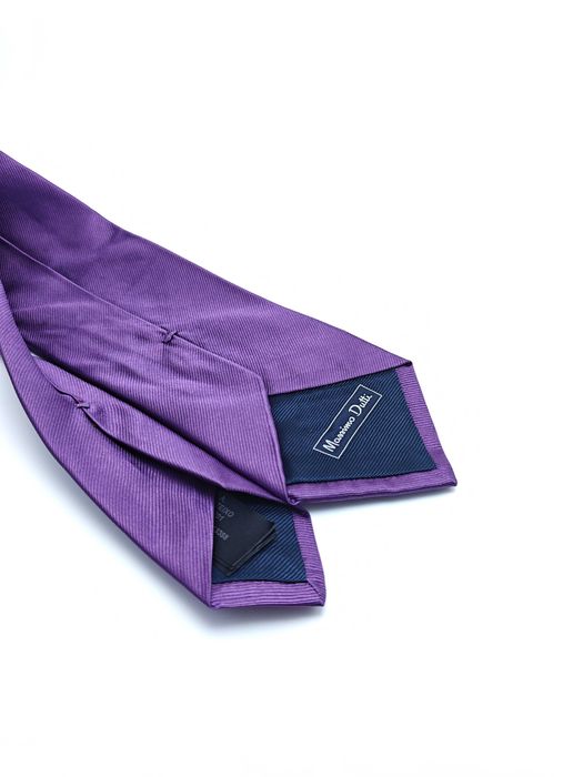 Massimo Dutti fioletowy jedwabny krawat ady09