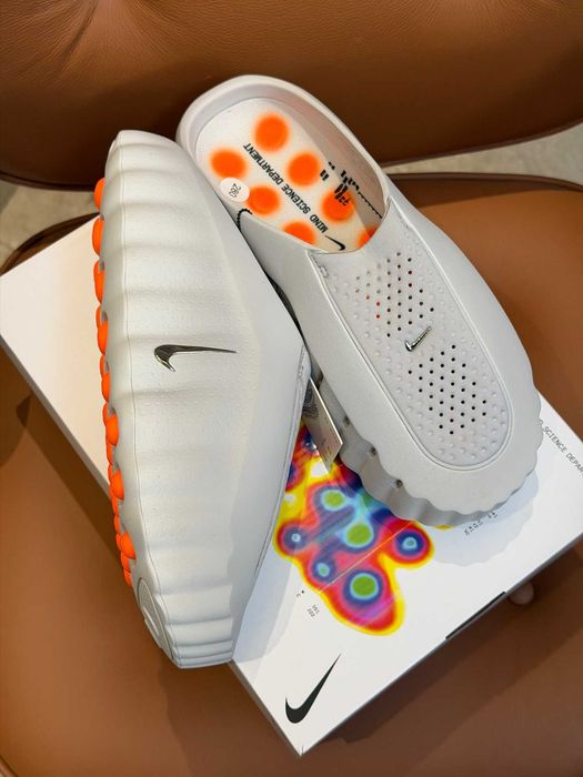 Klapki NIKE Mind 001 Slide Light Smoke Grey szare R.43
