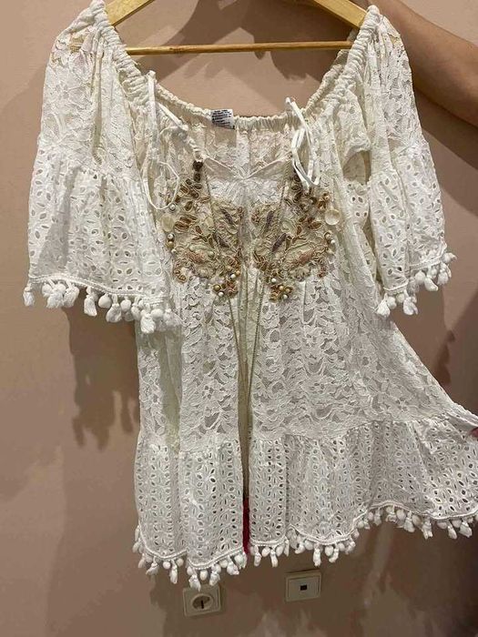 Blusa Boho toda trabalhada nova