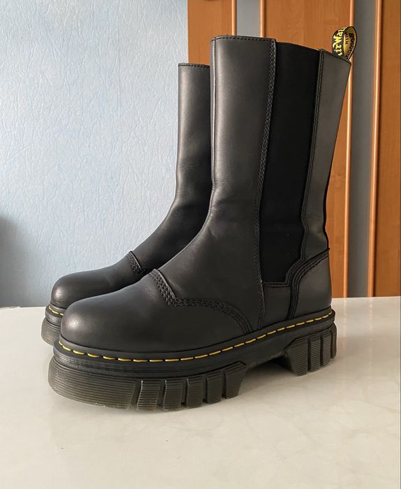 Ботинки Dr. Martens Chelsea Zip Audrick Tall Platform Black, Размер 40
