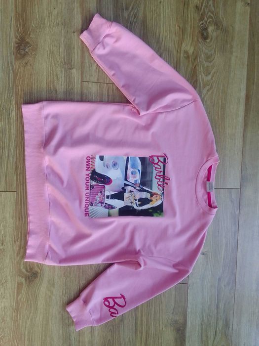 Śliczna nowa, różowa bluza Barbie 134 jak 146/152