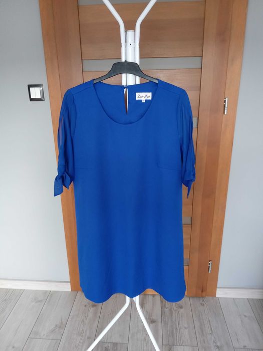 Sukienka elegancka 5XL / 50 chabrowa