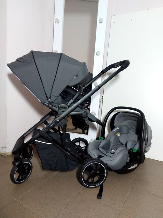 Коляска реверсна CARRELLO alfa +автолюлька EL.CAMINO I-FIX