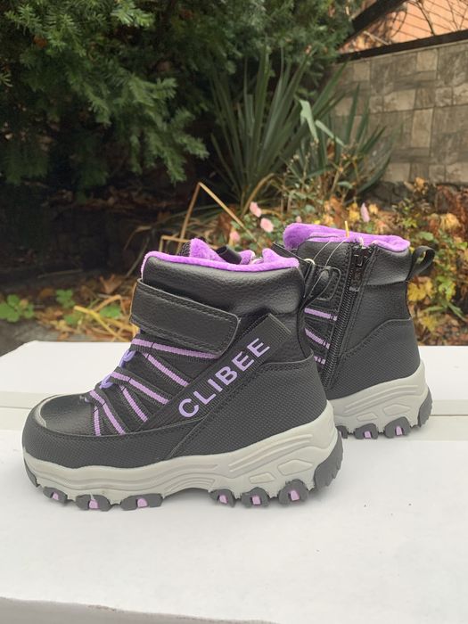 27/28р Термо ботинки на девочку clibee новые теплые зимние