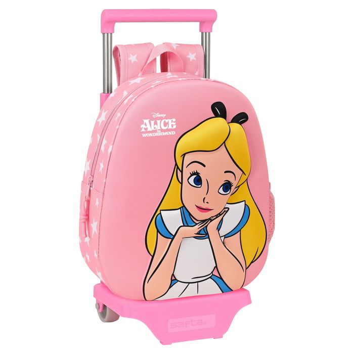 Plecak szkolny 3D z kółkami Disney Alice in Wonder