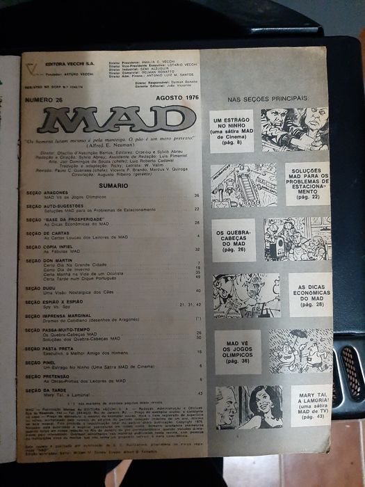 Mad Brasil agosto 1976