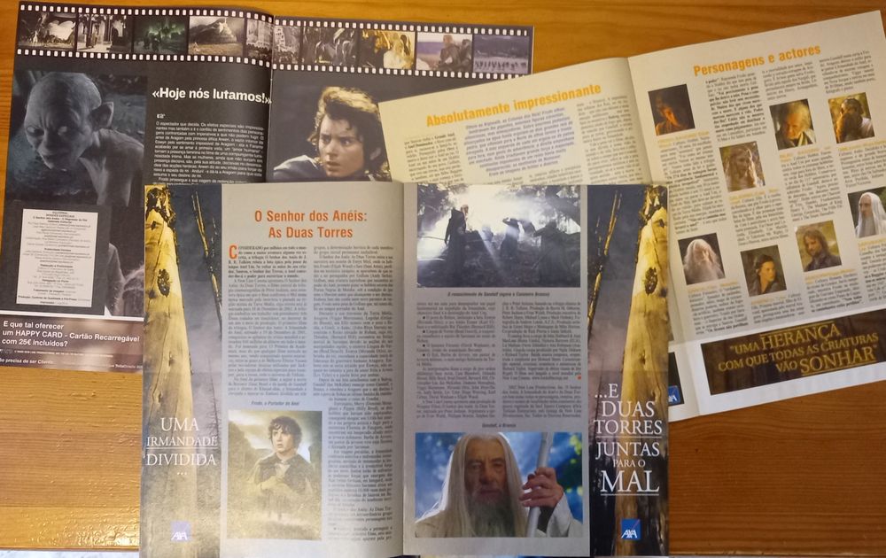senhor dos aneis em três dossiers de conteúdos da trilogia