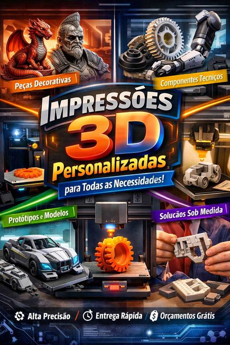 Dá Vida aos Teus Projetos com Impressão 3D.