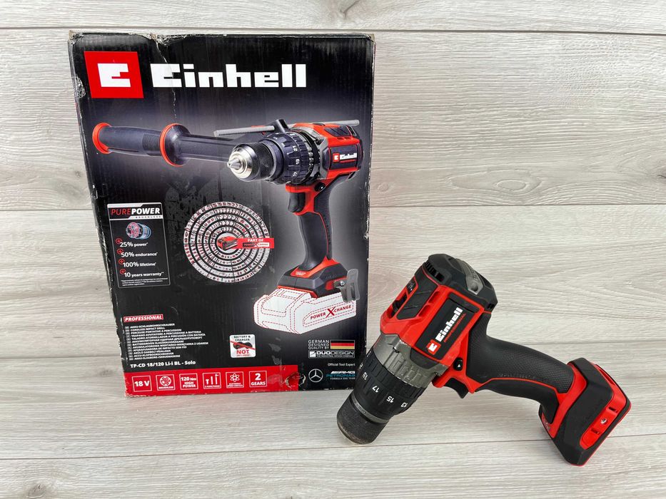 Шуруповерт ударний акумуляторний TP-CD 18/120, 18В, безщітковий 120 Нм Einhell