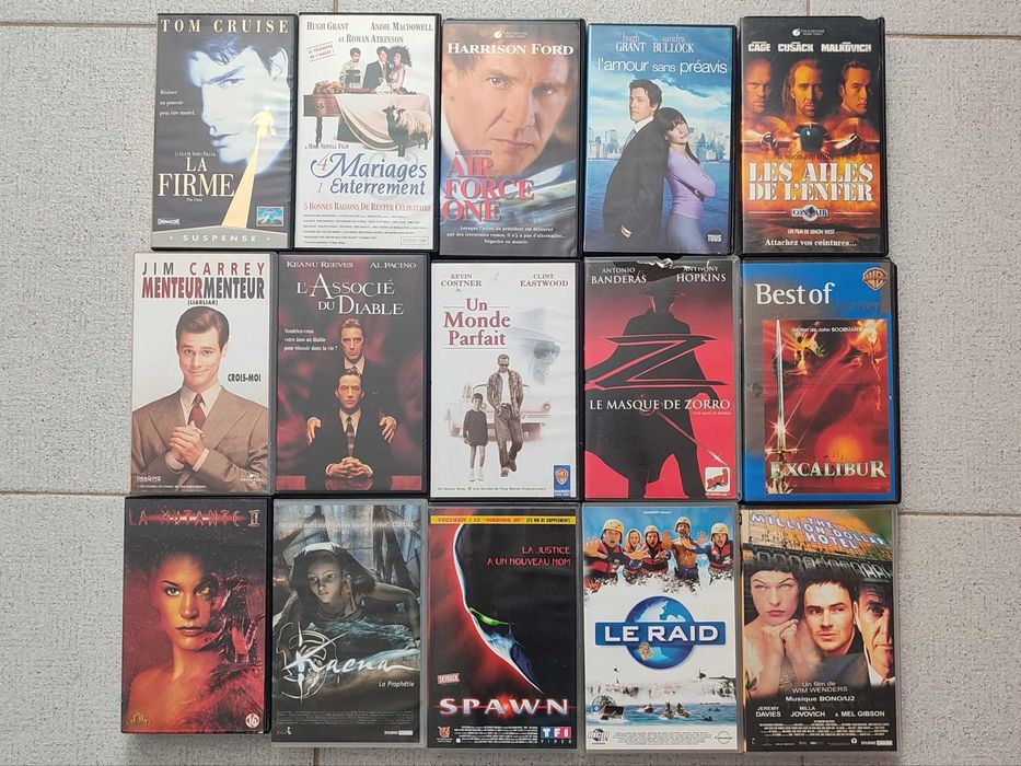 VHS em francês (venda à unidade)